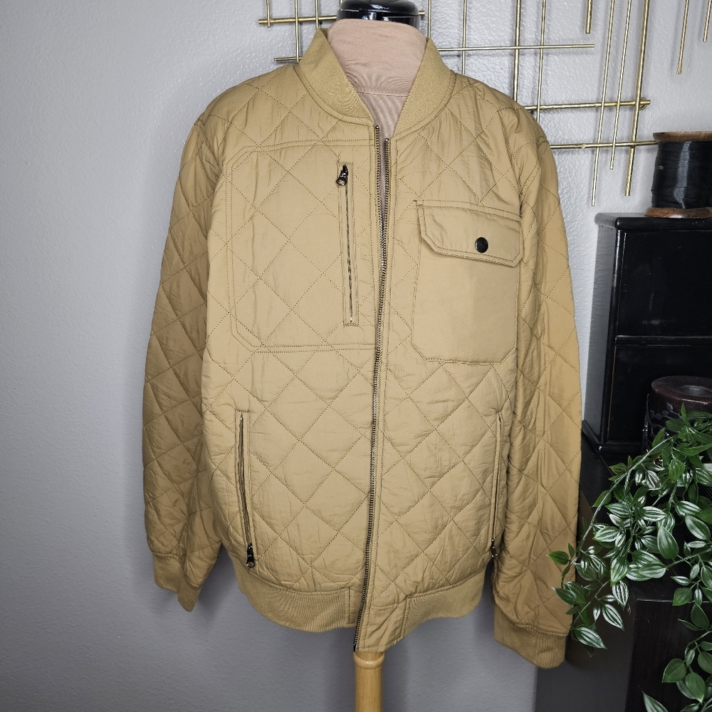 Tan quilted jacket